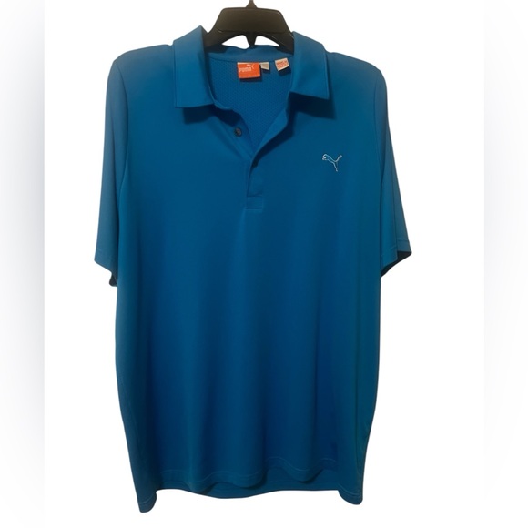 Men’s Blue Puma Golf Polo - Picture 1 of 5
